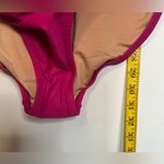 J.Crew  SwimSuit‎ Women’s Size 16 Pink Fuchsia Ruched One-Piece V Neck Beach NWT Photo 3