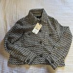 ZARA JEWEL BUTTON TEXTURED JACKET Photo 8