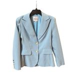 Alexia Admor Jessica Peak Lapel Blazer - Blue - Size 8 Photo 3