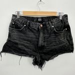 BDG Denim Shorts Girlfriend High-Rise Women Size 30 Black Wash Cut Off Booty Photo 0