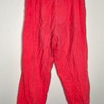 Fresh Produce  100% Cotton Red Pink Pants Flowy Elastic Waist Size XL Women’s Photo 0