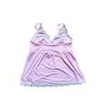 Marilyn Monroe Coquette Fairy Babydoll Slip Camisole Tank Top Medium Pink Lace Bow Dainty Y2K Photo 2