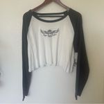 Arizona Jeans Arizona Juniors XL Black and White Ringer Long Sleeve Women's Top Photo 1