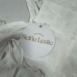 Selfie Leslie  Ruffle Hem‎ Babydoll Dress White - Size S - NEW With Tags. Photo 9