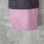 Under Armour  Womens XS Loose Fit Threadborne Gray Black Stripe Pink Cuffs UA Photo 4
