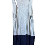 Drew  - Gray and Navy Sleeveless Romper with Pockets - S Photo 5