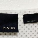 Pinko White Bakugan Embellished Racerback Tank Top Blouse Size M Photo 7