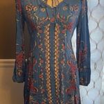 Xhilaration Blue Boho Dress Photo 0