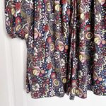 Boden • Button Through Jersey Dress mini empire waist floral cotton modal Blue Size 2 Photo 8