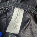 Vintage Colesce Collection Blue & Black Satin & Lace Teddy (M) Blue Size M Photo 4