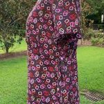 Landau Brown Ruffle Scrub Top Small S Photo 2