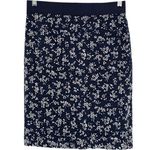 Ann Taylor  Blue and White Summer Floral Eyelet Skirt New Photo 0
