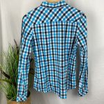 Outdoor Research Blue & White Plaid Gingham Long Sleeve Button Up Top M Size M Photo 1