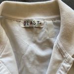 Blast Vintage 80s 90s Womens Top Flowers Half Button Pullover Top White Size M Photo 5