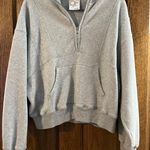 Aerie Gray Quarter-Zip Pullover Photo 0