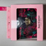 Juicy Couture NIB  Black Roses Floral Wallet ID Card‎ Case Tab Purse Crown Photo 4