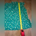 MELLODAY Women's Green Sleeveless Floral Tank Top w/ High Neck,Size M Photo 5