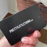 Pretty Little Thing NWT  Chocolate Brown Textured Ring Detail BodyCon Cut Out Midi Photo 9