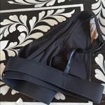 SKIMS  Elegant Black Triangle Bralette Swimming Bikini Top Photo 2