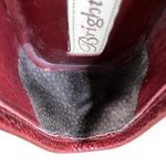 Brighton Klee Leather Slip On Loafer W's 7.5 Burgundy Retro Classic Made Brazil Photo 8