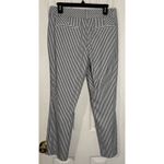 Ann Taylor Factory Navy Blue/White striped Pants, Size 6 Photo 2