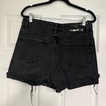 ZARA  Black Multi Button Jean Shorts Size‎ 6 Photo 1