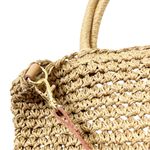 Hat Attack NWT Daily Woven Raffia Crossbody Bag Tan One Size Summer Casual Photo 5