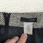 Vintage J.Crew Tweed Pencil Skirt Wool Blend Women's Size 8 Black‎ White Black Photo 2