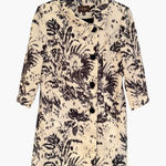 Cole Haan Contemporary Double Breasted Trench Coat Women's 8 Navy Ivory Feminine Black Photo 0