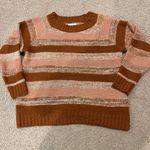 Maurice's  Striped Raglan Chunky CrewNeck Fall Vibes Sweater Photo 1