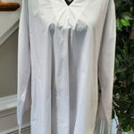 Boutique Why Dress Women's White 100% Cotton V Photo 0