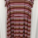 Lane Bryant  Brown&Pink Stripe Knit Maxi Dress Sz.26/28 Photo 5