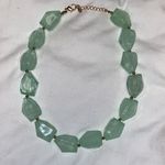 Chunky Sea Foam Green Lucid Statement Necklace Photo 3