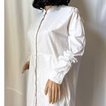 Anthropologie Antropologie CAARA Boyfriend Shirt Dress white 100% cotton oversized XS Photo 7