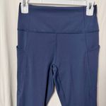 Fabletics Navy Oasis PureLuxe High-Waisted 7/8 Leggings Size Medium Photo 1