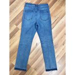 Pilcro High Rise Cigarette Jean Size 31 Slim Straight Leg High Waist Raw Hem Photo 2