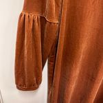 Madewell  Velvet Gold/Tan Balloon Sleeve Sheath Dress size medium Photo 3