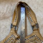 Luxury brand Kippys crystallized swarovski crystals tote shoulder bag metallic Gold Photo 12