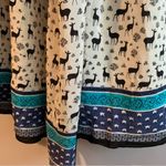 Anna Sui for Anthropologie Silk Strapless Novelty Deer Print Dress Size 2 Photo 7