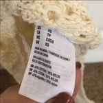 American Eagle  sleeveless crochet ivory top Photo 3