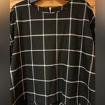 French Connection 'Fast Ciao' Windowpane Check Long Sleeve Shift Dress Size 12 Photo 7