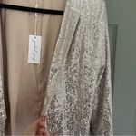 Petal and Pup NEW silver sequin relaxed fit blazer Photo 5