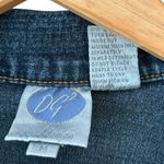 Diane Gilman Women’s Denim Funky Boho Jacket Rhinestone Buttons‎ Beaded Fringe Blue Size M Photo 6