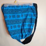 Tribe Azure Fair Trade Hobo Bag Cotton Canvas Large Messenger Shoulder Blue Photo 4