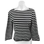 J.Crew Black & White Striped Long Sleeve Classic Fit T Shirt Tee Top Size L Size L Photo 0