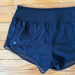 Lululemon Women's Black Mind Over Miles Shorts Size 12 Photo 3