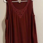 Lucky Brand 5/$55 !! 🔥  Rust Sleeveless Blouse Photo 0