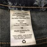 Time And Tru  Printed Denim Shorts With Pockets Size 10 Womens 5 Pockets New Photo 8