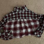 Arizona Jean Company Plaid Flannel Crop Top Size xL Photo 3