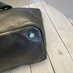 Henri Bendel Silver Leather Soft Studded Double Handles Tote 16.5x9x6” EUC* Photo 6